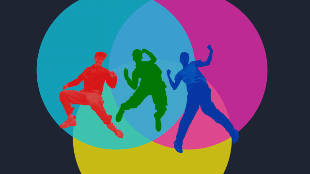 illlustrations of men jumping